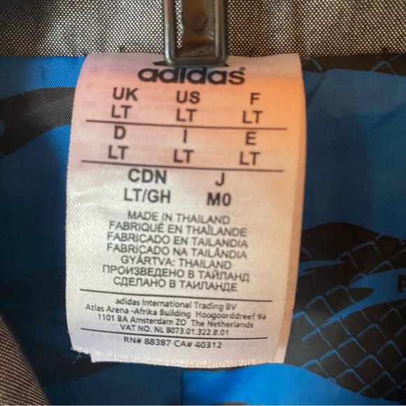 Adidas performance Utility jacket Mens size LT outdoor winter - Picture 7 of 8